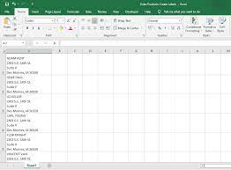how to print labels from excel excel