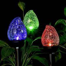 Gigalumi Solar Bronze Led Path Light With Color Changing 2 Modes 3 Pack