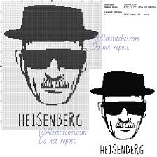 Heisenberg Breaking Bad Free Cross Stitch Pattern 100x129 1