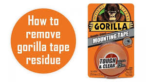 how to remove gorilla tape residue 5