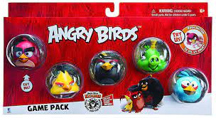 Angry Birds Game Pack Red, Bomb, Chuck, King Blue Bird Figure 5-Pack  Jazwares - ToyWiz