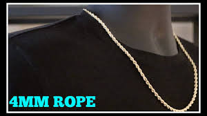 4mm rope chain diamond cut jacoje