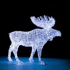 large outdoor led reindeer evermore