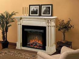 Antique White Electric Fireplace
