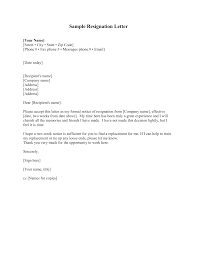How To Write A Resignation Letter Free Download Template