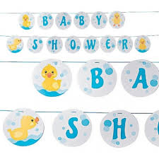 Corey williams went all out for her daughters first birthday rubber ducky party. Rubber Ducky Baby Shower Garland 2 Pieces