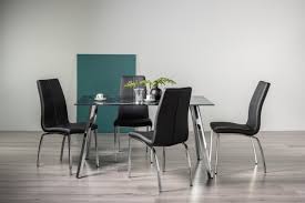 Tempered Glass 6 Seater Dining Table