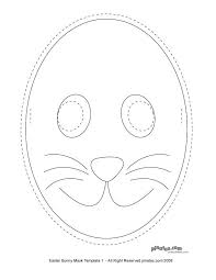 Free printable easter bunny face pattern. Easter Party Crafts Bunny Mask Free Printable Templates Pinatas Com