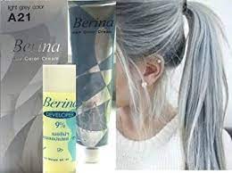 Permanent gray hair dyes are great options for those who are busy people, spend most of their time out of home and don't have a lot of time to invest in the maintenance and upkeep of their hair. Hair Colour Permanent Hair Cream Dye Light Ash Grey By Berina Amazon De Beauty
