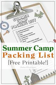 What to wear at summer camp. Southern Mom Loves Kids Going To Summer Camp Print This Packing List First