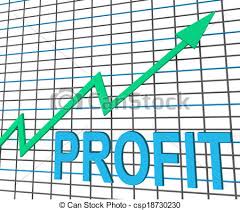 Profit Chart Graph Shows Increase Cash Wealth Revenue