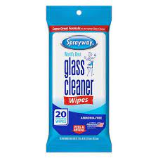 Sprayway Glass Cleaner Wipes 20 Count