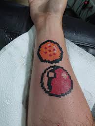 Also, why is bulma here ? I Don T If You Mind But I Just Wanted To Share My New Tattoo An 8 Bit Pokeball And The 7 Star Dragon Ball Two Of My Most Favorite Animes Games And That I