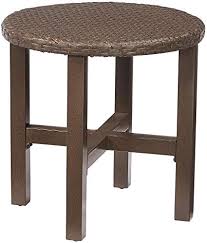 Hampton bays is a belgian fashion brand that brings casual fashion with a feminine touch. Amazon Com Hampton Bay Torquay Wicker Outdoor Side Table Garden Outdoor