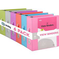 enday 3 inch binder 3 ring binders with