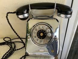 Antique Wall Telephone Siemens Iron
