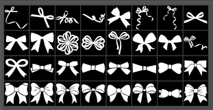 32 Free Bow And Ribbon Shapes Great As Accents For Your Designs