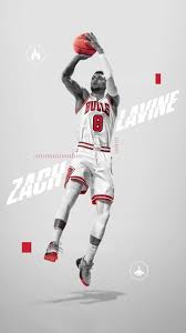 Zach lavine on the radar of new york knicks and brooklyn nets. Chicago Bulls Zach Lavine Sport Poster Design Sports Graphic Design Sport Poster