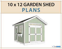 10x12 Garden Shed Plans and Build Guide DIY Woodworking - Etsy