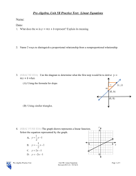 unit 5b practice test linear equations