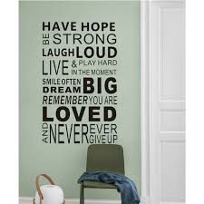 Inspirational Wall Decals Quotes Word