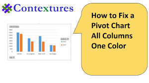 How To Fix A Pivot Chart All Columns One Color