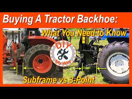 ing a tractor backhoe what you need