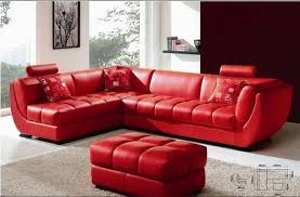red l shape rexine sofa set 02 3 2 at