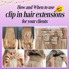 how to put in clip in hair extensions