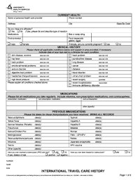 travel history form fill and sign