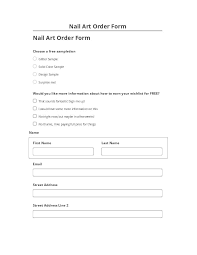 automate nail art order form in