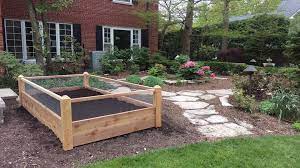 Raised Garden Beds With Rabbit Fencing