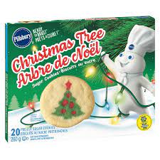 Christmas tree shape sugar cookies, 24 count: Pillsbury Ready To Bake Sugar Cookies Christmas Tree Walmart Canada