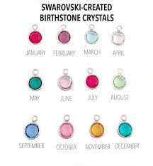 Swarovski Crystal Birthstone Charm