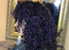 #woman #hair #black #purple #color | hair color for black. 11 Eccentric Purple Curly Hairstyles To Try In 2020