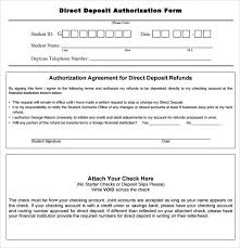 Sample Direct Deposit Authorization Form Examples 7