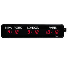 Led World Time Display Clocks Auto