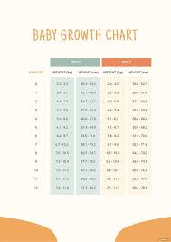 baby weight chart during pregnancy