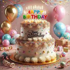 birthday cake with happy wish