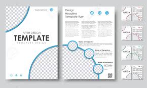 Design Color A4 Brochures Template 2 Page Flyer With A Cover
