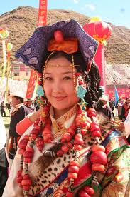 beautiful khampa tibetan girls in family's finery in qamdo… | Flickr