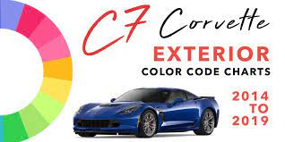 C7 Corvette Exterior Color Codes