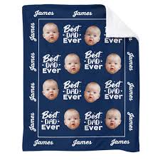 custom baby face photo blanket for new