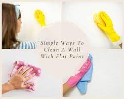 Clean A Wall With Flat Paint Guide