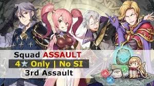 This time i take on squad assault 4 with almost f2p units. Feh Squad Assault 3rd Assault 4 No Si Guide Fire Emblem Heroes Youtube