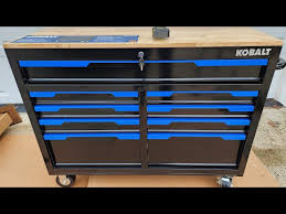 kobalt 46 1 wide 9 drawer black blue