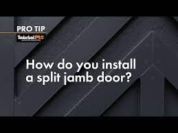 install a split door jamb
