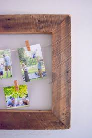 diy rustic picture frame from barnwood