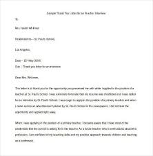 11 Thank You Email After Teaching Interview Pdf Doc Free
