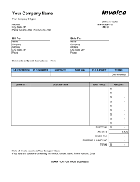 Sales Invoice Excel Template Word Pdf By Business In